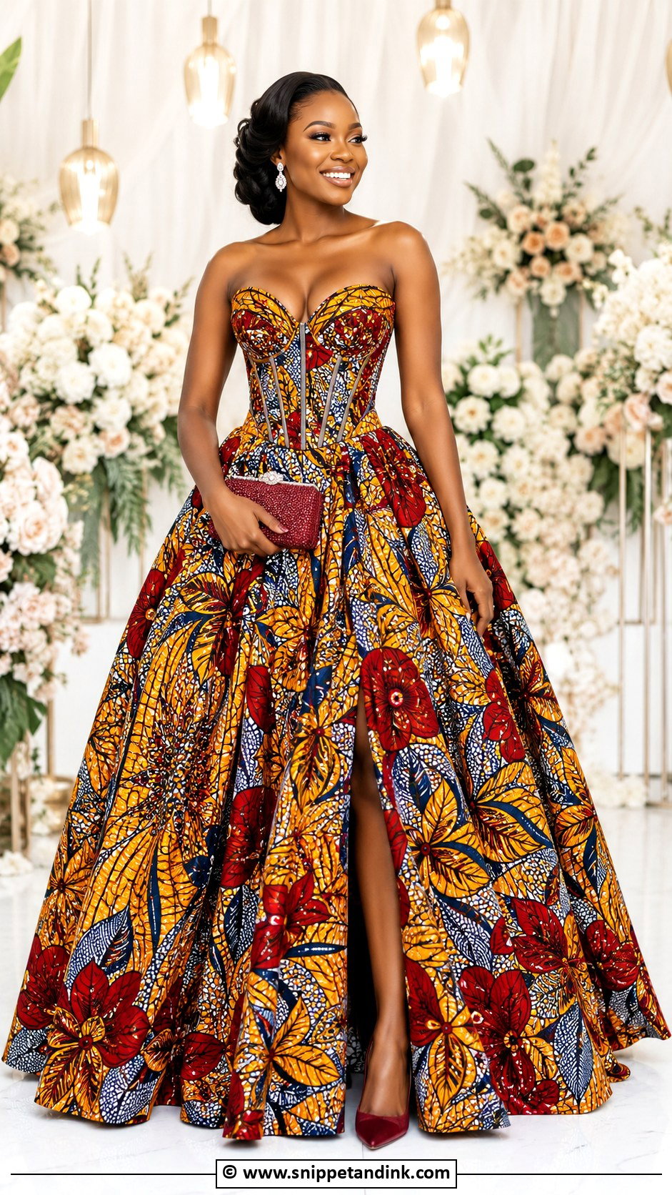 Ankara Ball Gown - Snippet and Ink - 30 African Wedding Dress Ideas
