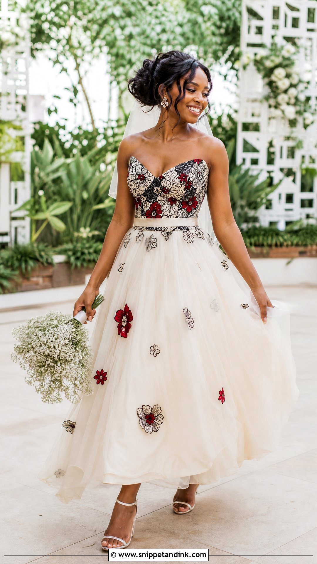 Ankara Bridal Dress With Tulle Skirt - Snippet and Ink - 25 Ankara Bridal Dress Styles