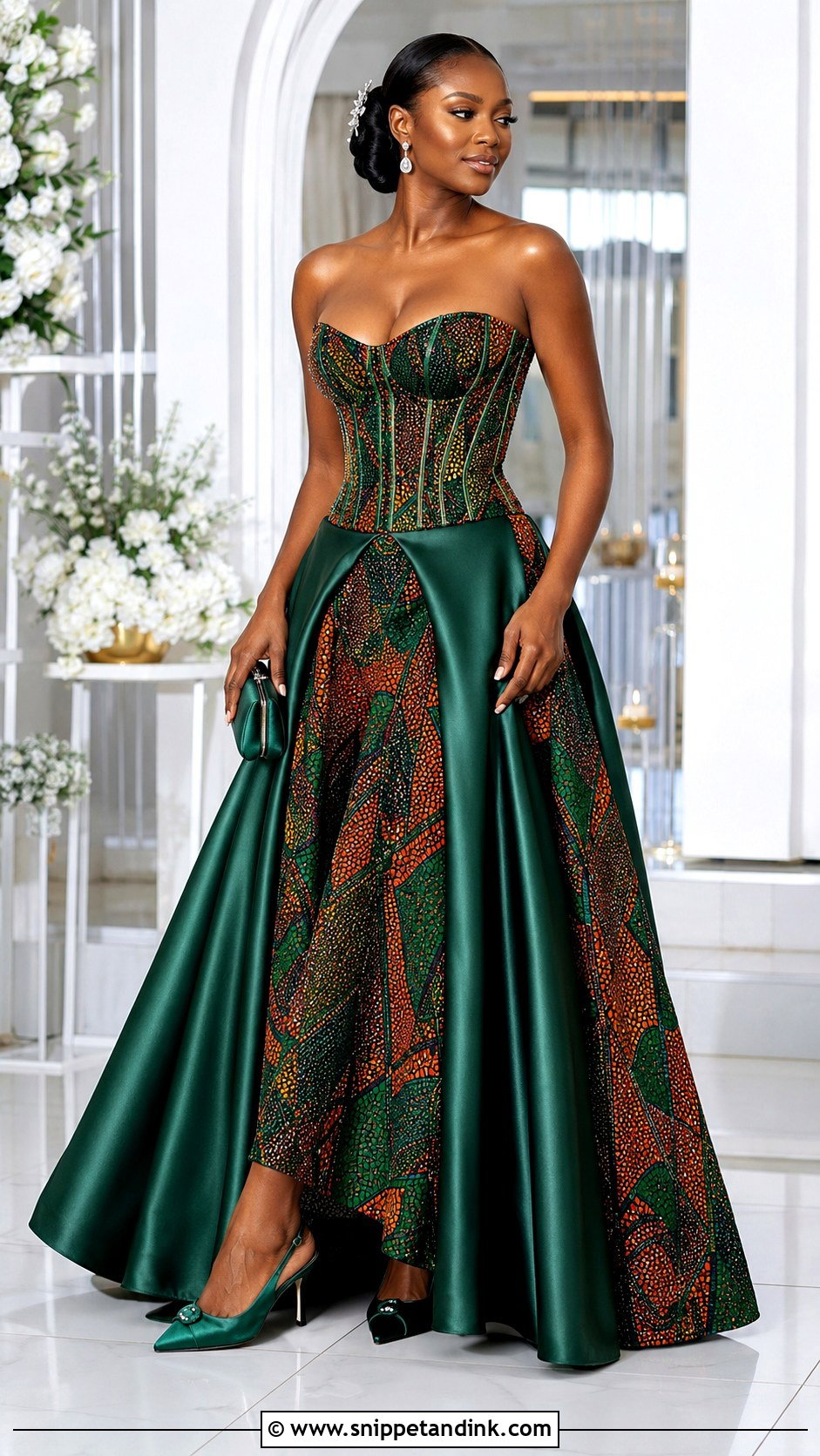 Ankara Bride Corset Dress - Snippet and Ink - 20 Ankara Bride Dress Ideas