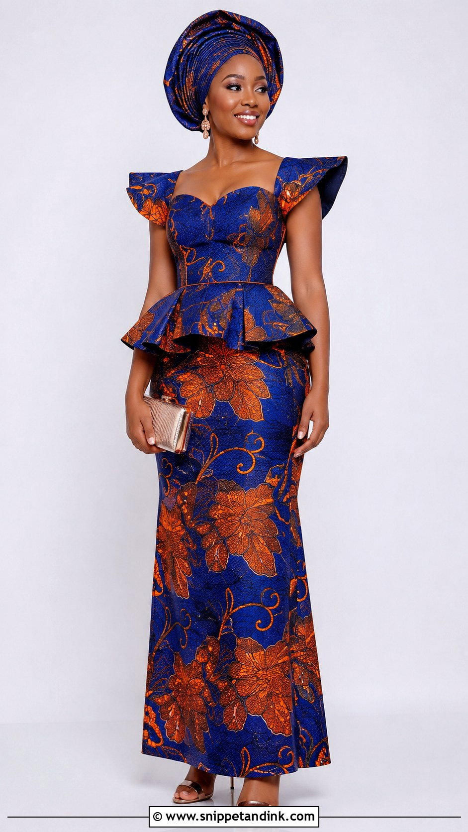 Ankara Bride Two Piece Dress - Snippet and Ink - 20 Ankara Bride Dress Ideas