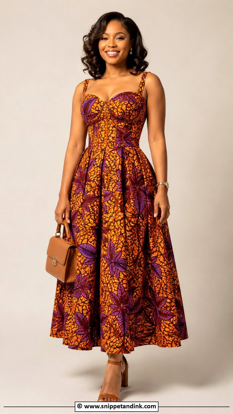 Ankara Corset A Line Gown - Snippet and Ink - 30 Ankara Corset Gown Ideas