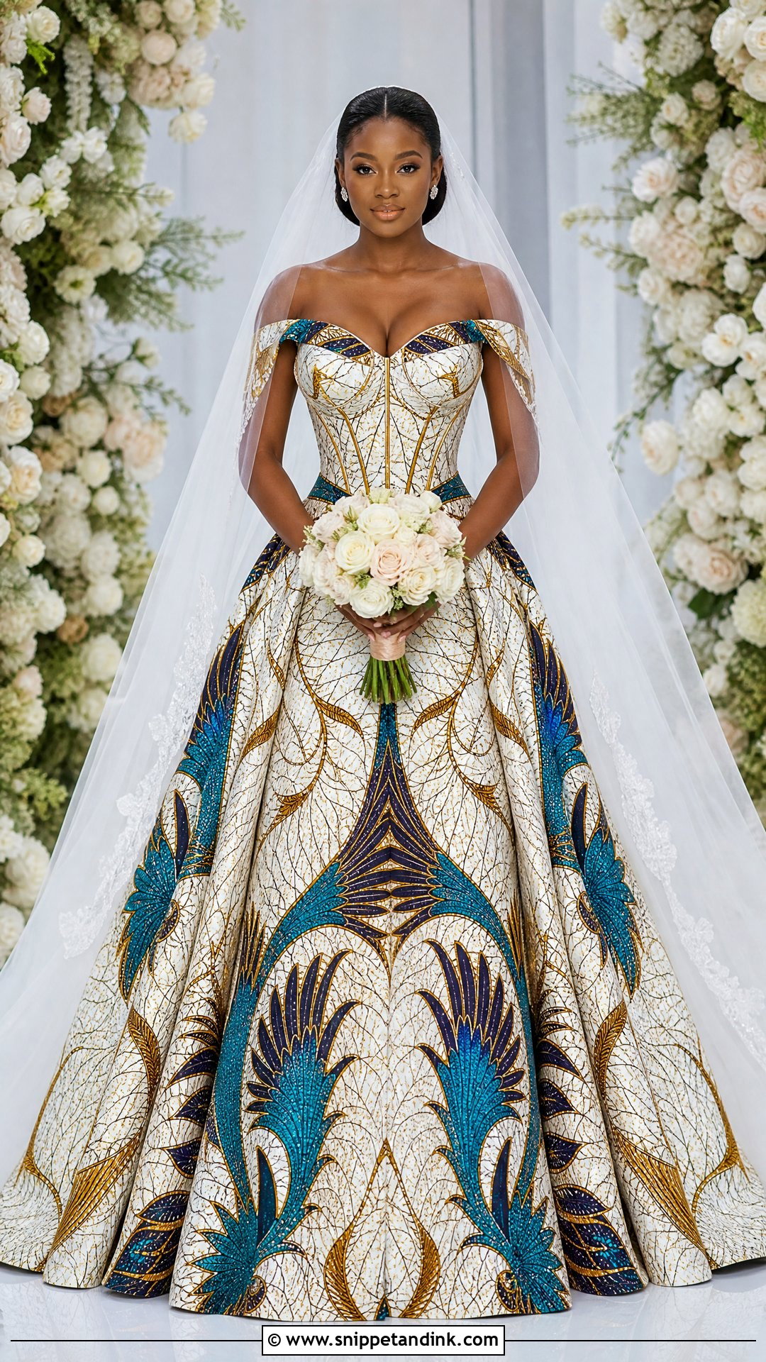 Ankara Corset Bridal Dress - Snippet and Ink - 25 Ankara Bridal Dress Styles