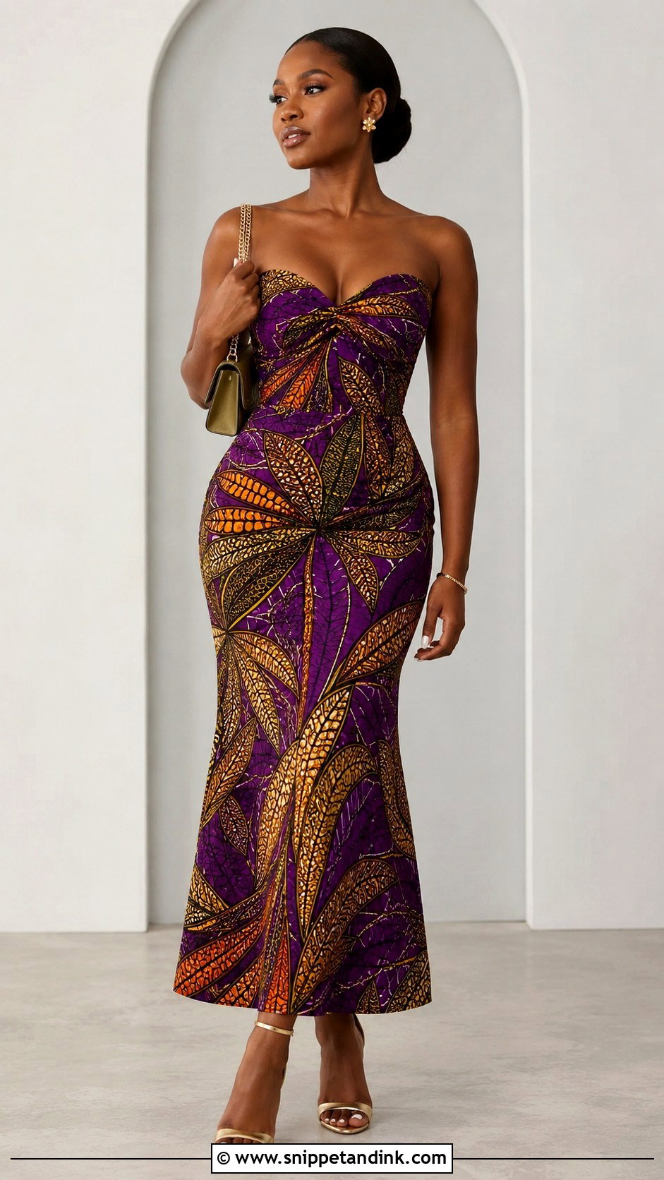 Ankara Gathered Bust Gown - Snippet and Ink - 25 Gathers Gown Ankara Ideas