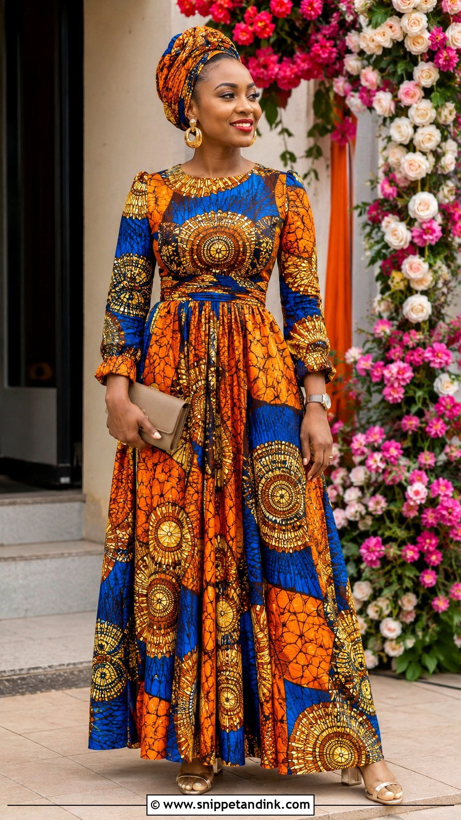 Ankara Maxi Dress Ruracio Outfit - Snippet and Ink - 20 Ruracio Outfits for Ladies Kikuyu
