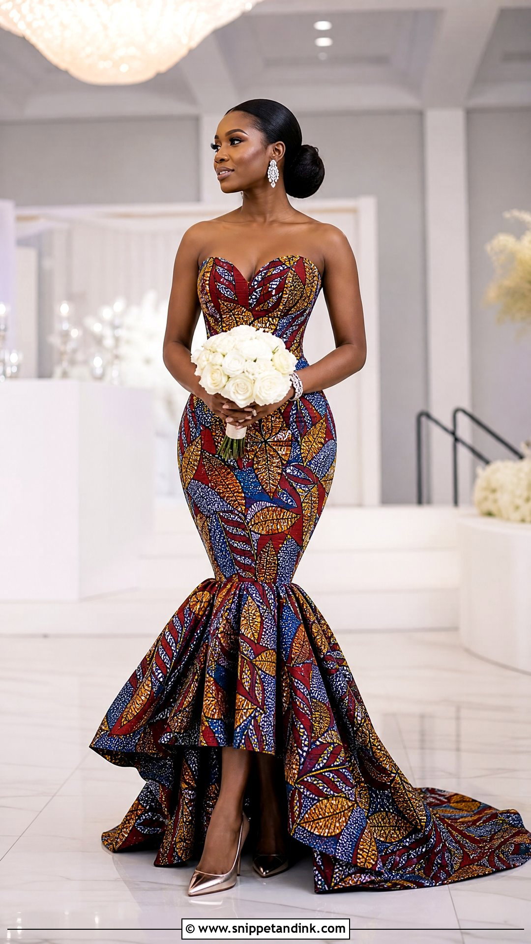 Ankara Mermaid Wedding Dress - Snippet and Ink - 25 Ankara Wedding Dress Ideas