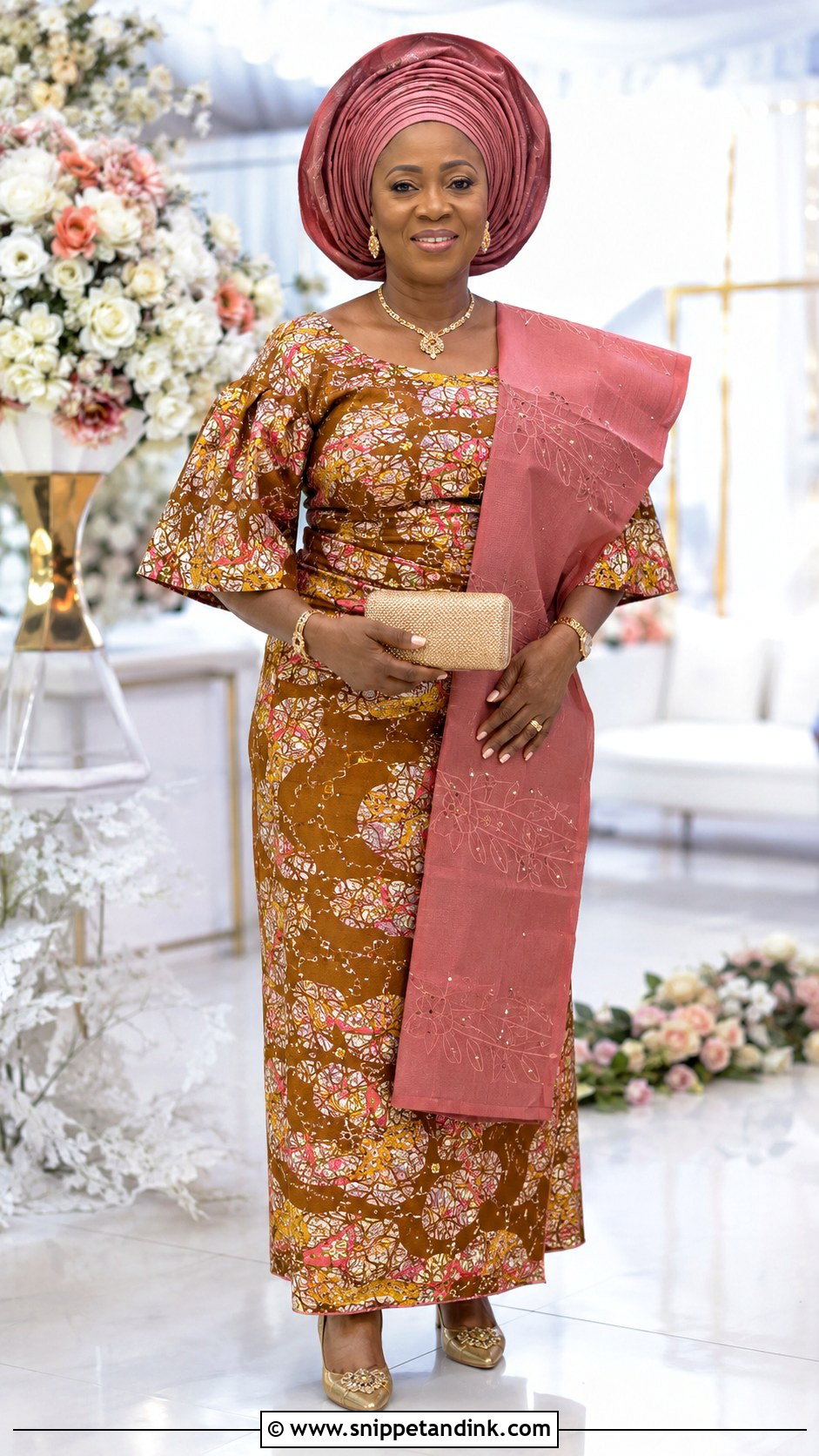 Ankara Mother Of The Bride Wedding Dress - Snippet and Ink - 25 Ankara Traditional Wedding Dresses