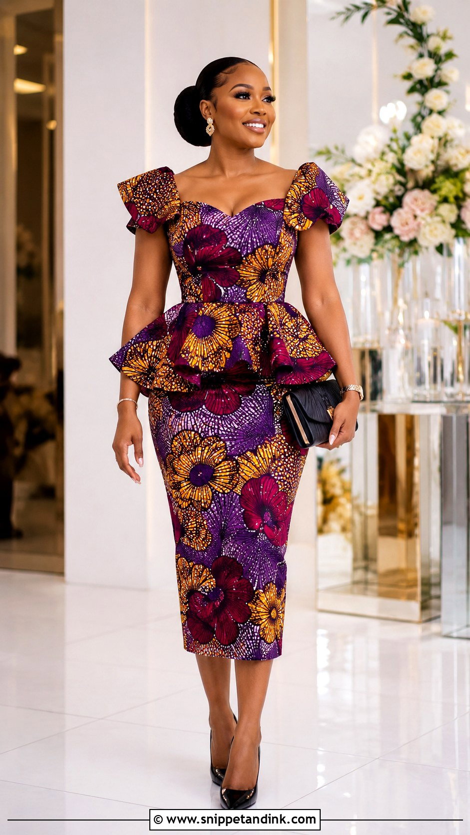 Ankara Peplum Dress - Snippet and Ink - 25 Ankara Dress Styles for Wedding
