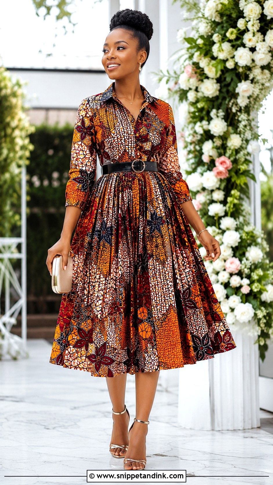 Ankara Pleated Dress - Snippet and Ink - 25 Ankara Dress Styles for Wedding
