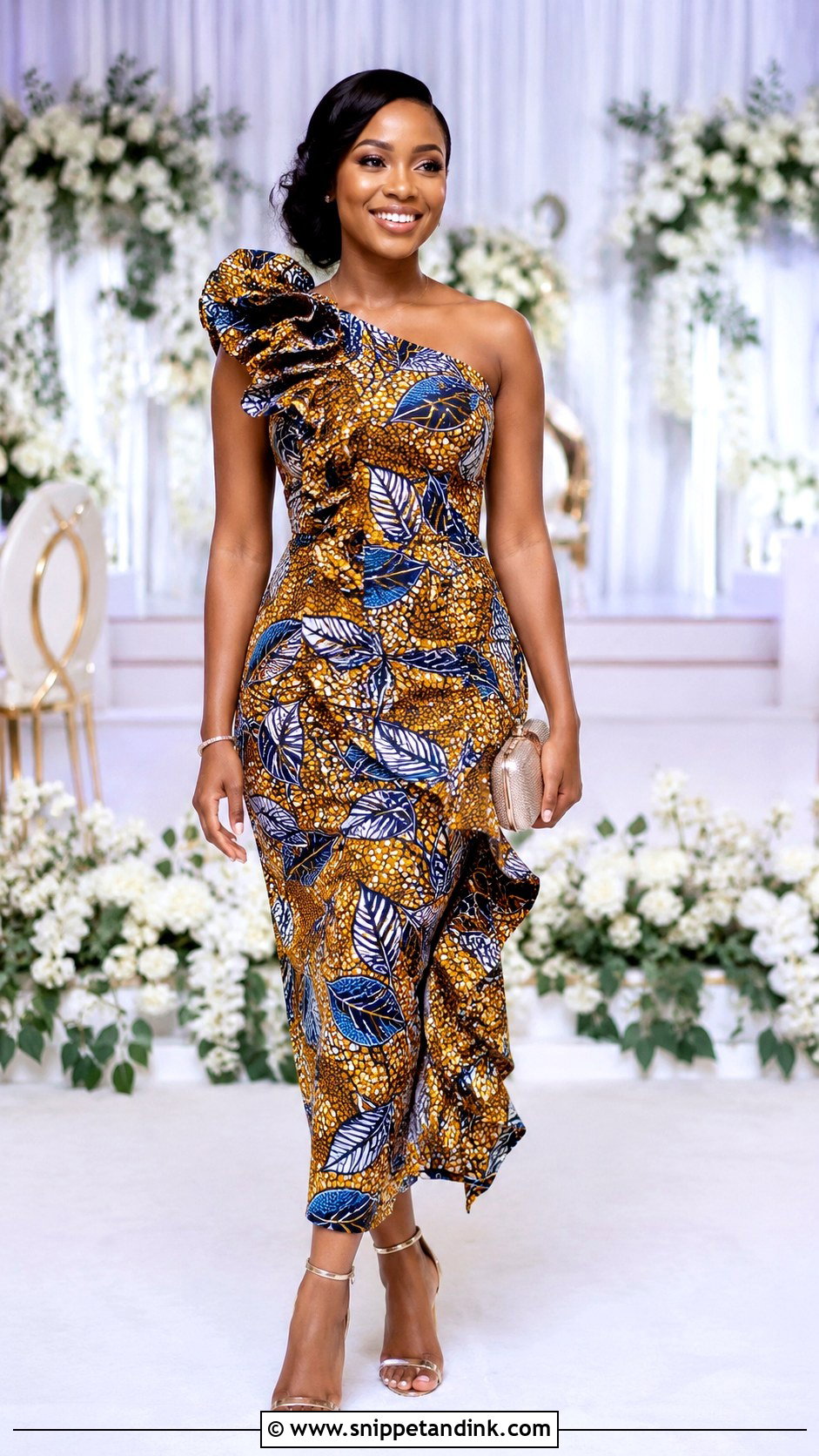 Ankara Ruffle Dress - Snippet and Ink - 25 Ankara Dress Styles for Wedding