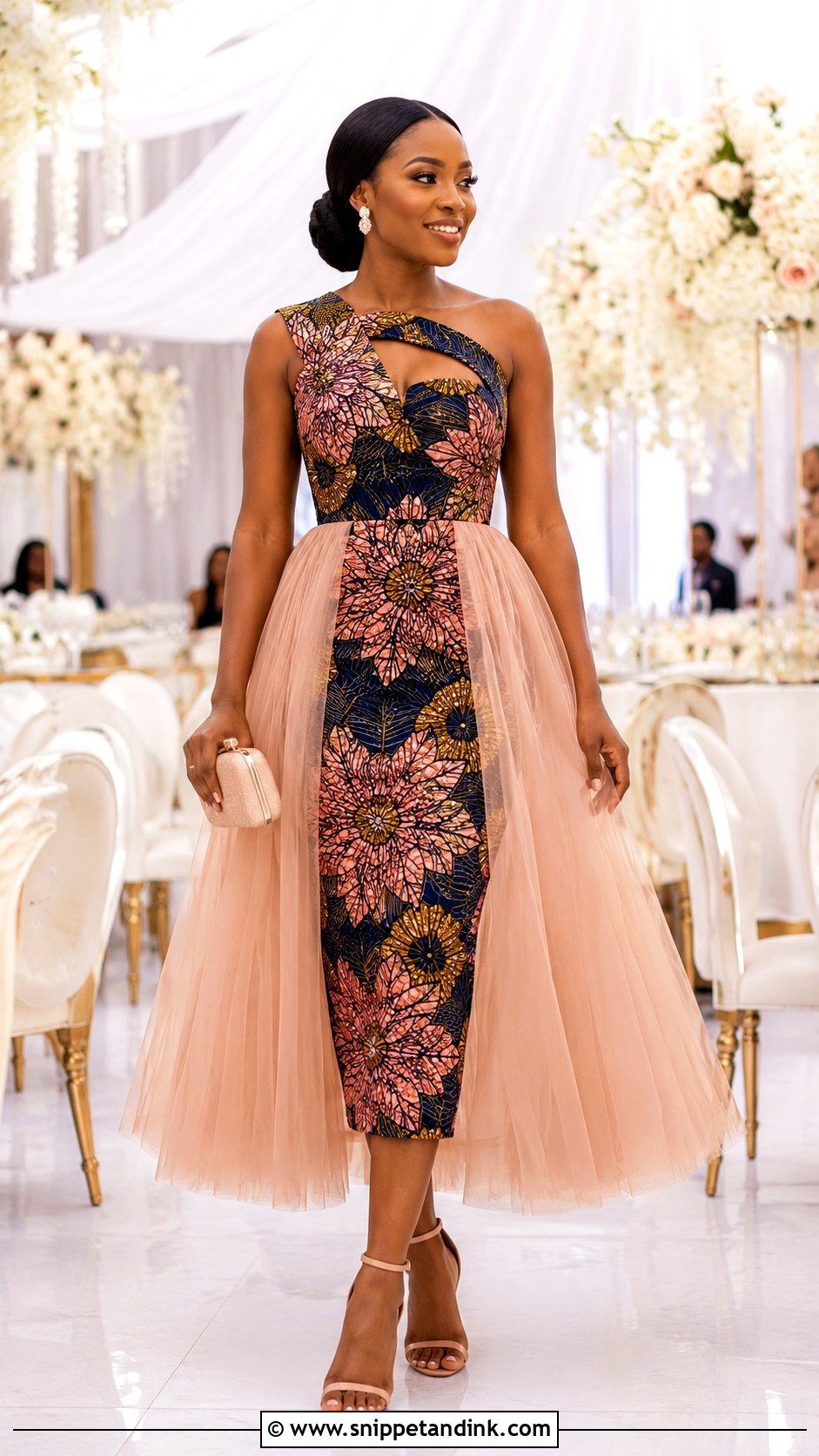 Ankara Tulle Overlay Dress - Snippet and Ink - 25 Ankara Dress Styles for Wedding