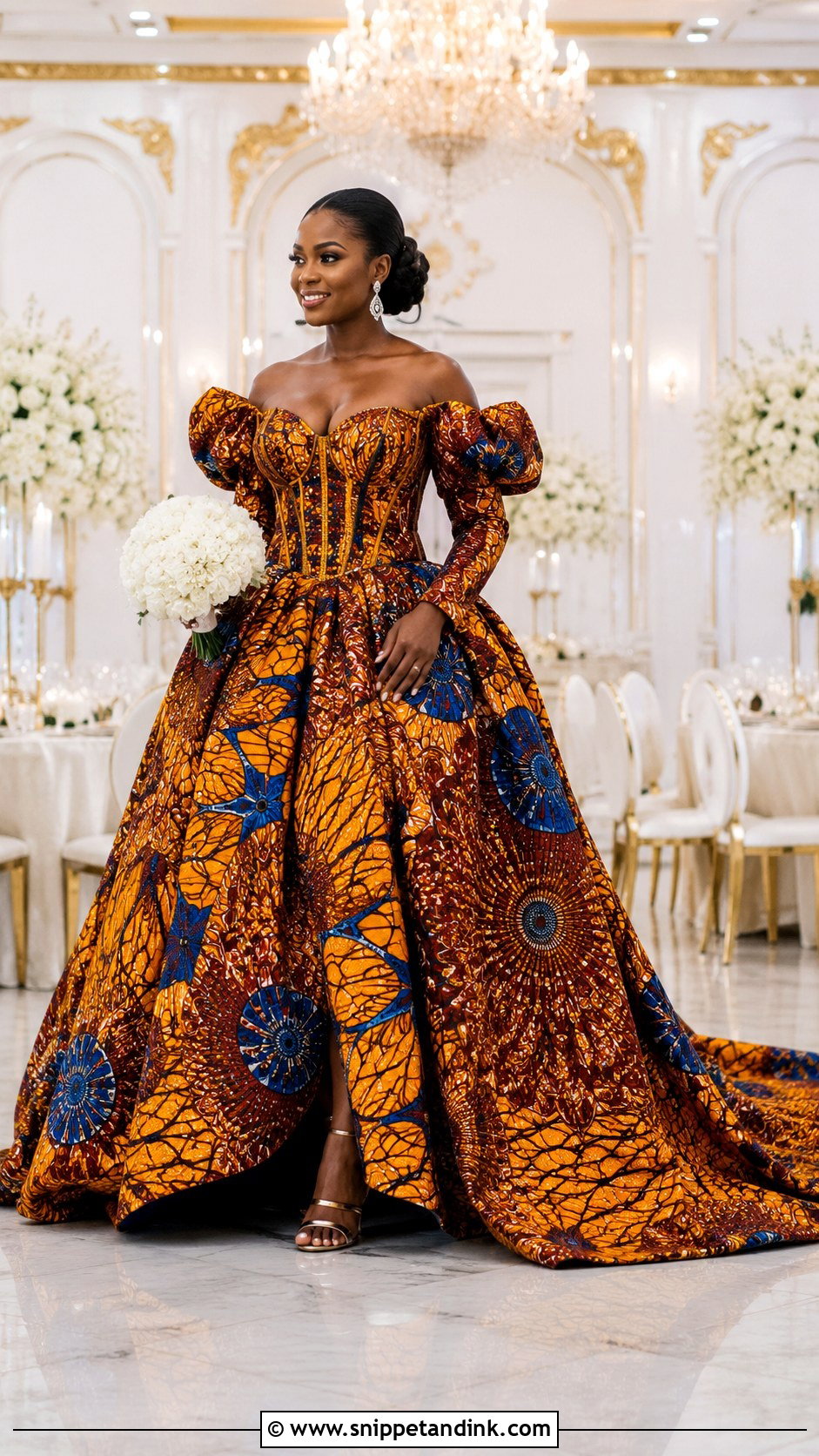 Ankara Wedding Dress Ball Gown - Snippet and Ink - 20 Ankara Wedding Dress Styles