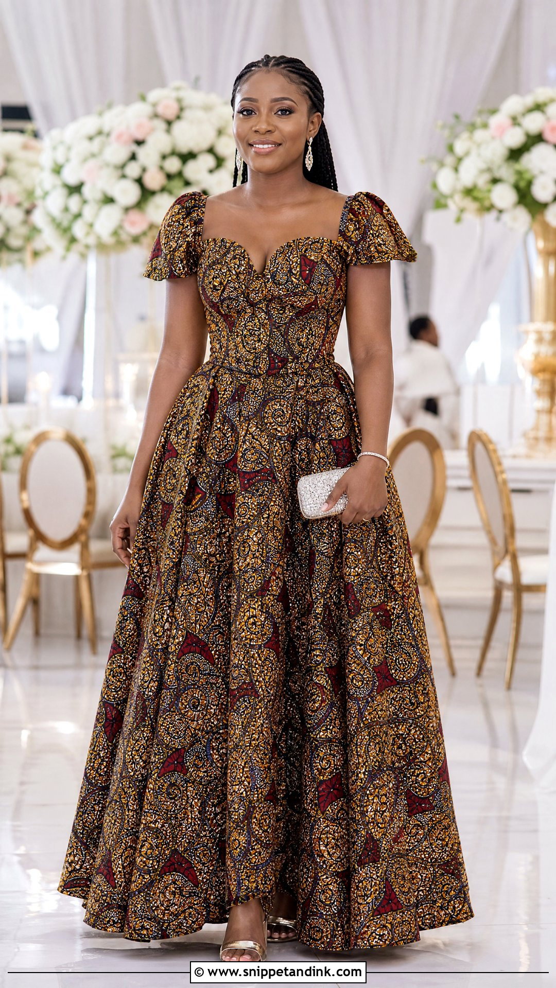 Ankara Wedding Guest Ball Gown - Snippet and Ink - 25 Big Ankara Gown Styles