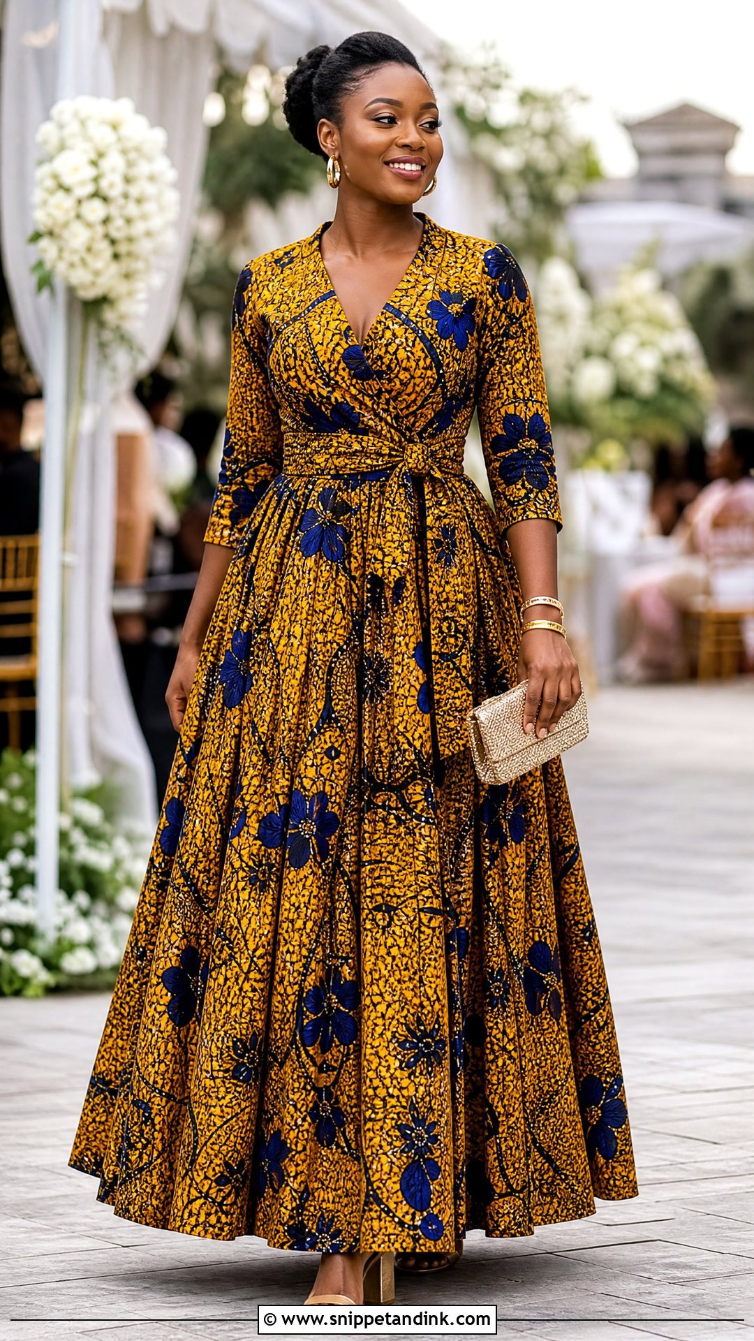 Ankara Wrap Ball Gown - Snippet and Ink - 25 Big Ankara Gown Styles