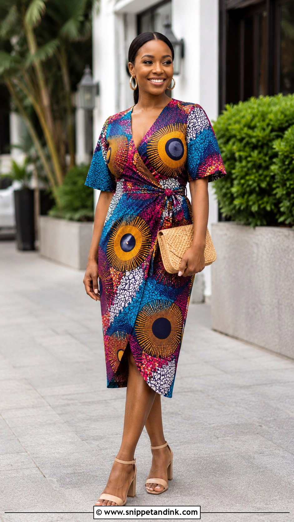 Ankara Wrap Dress - Snippet and Ink - 25 Ankara Dress Styles for Wedding