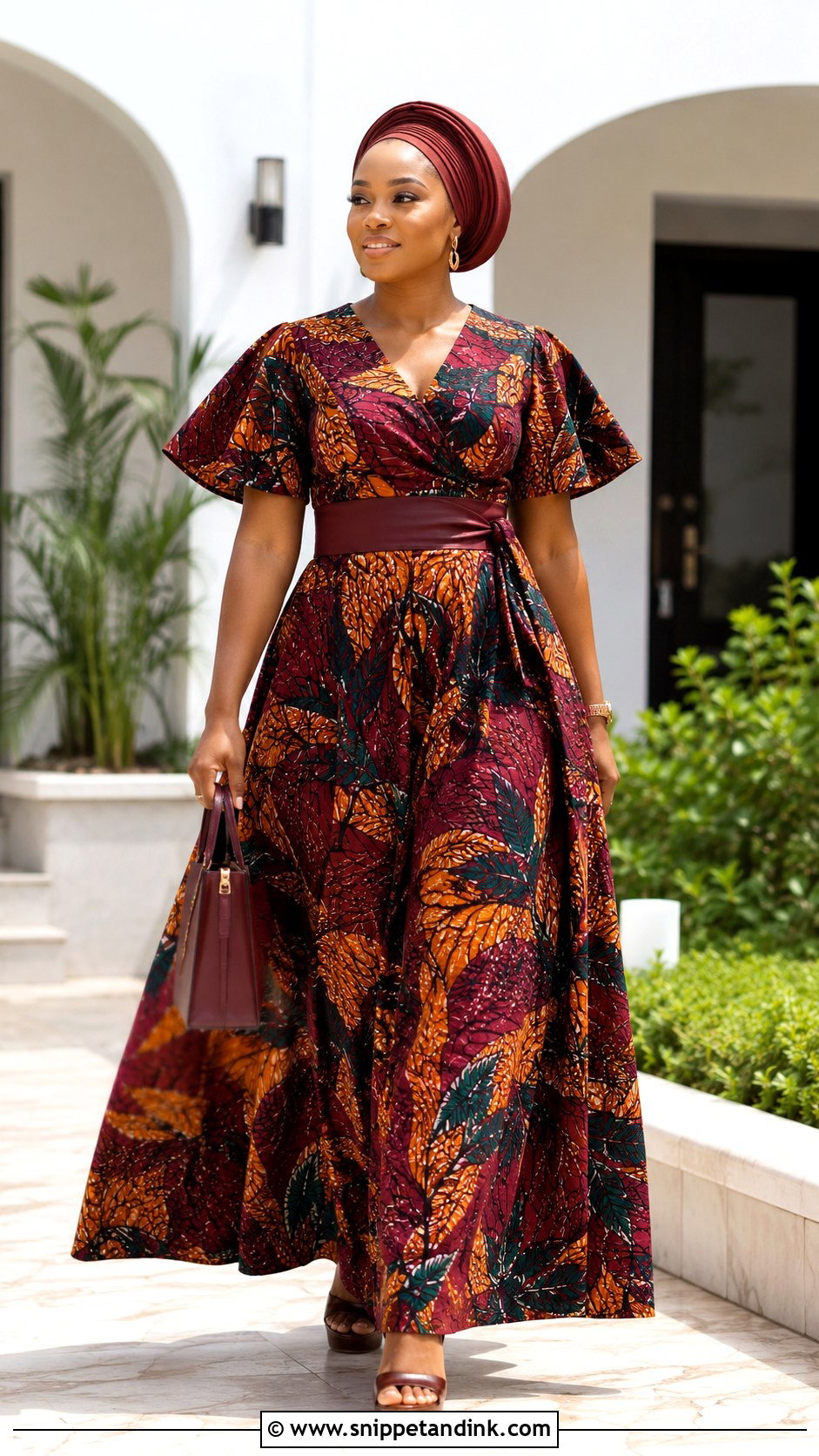 Ankara Wrap Nigerian Gown - Snippet and Ink - 20 Nigerian Gown Ideas