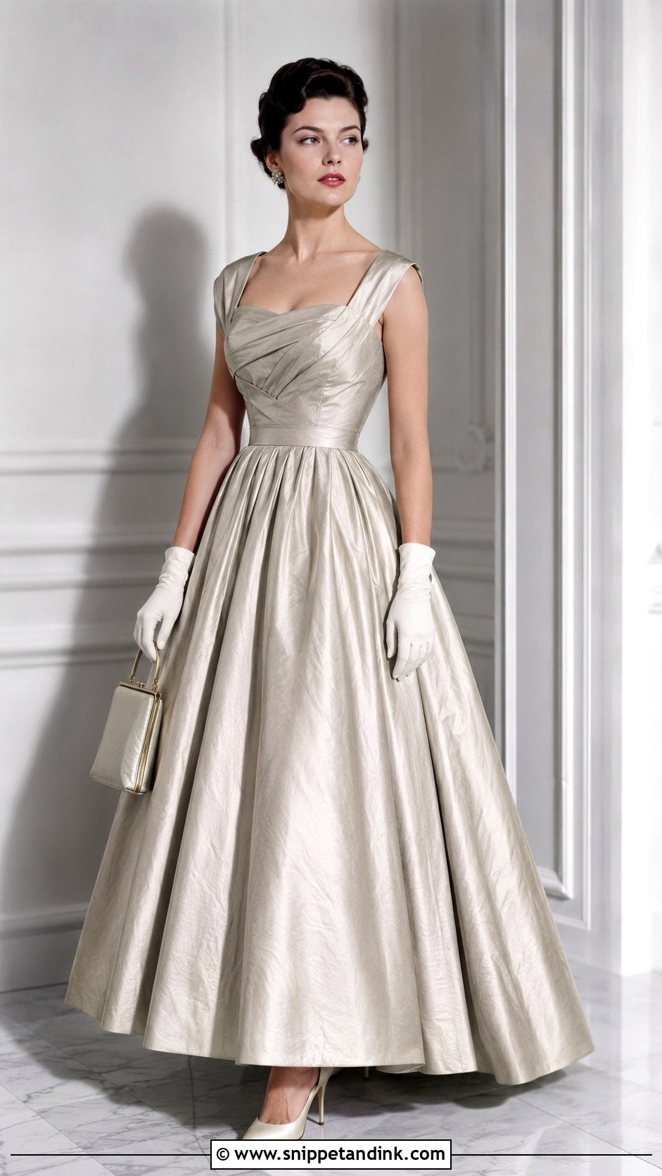 Ann Lowe 1956 Silk Evening Dress - Snippet and Ink - 20 Ann Lowe Dresses
