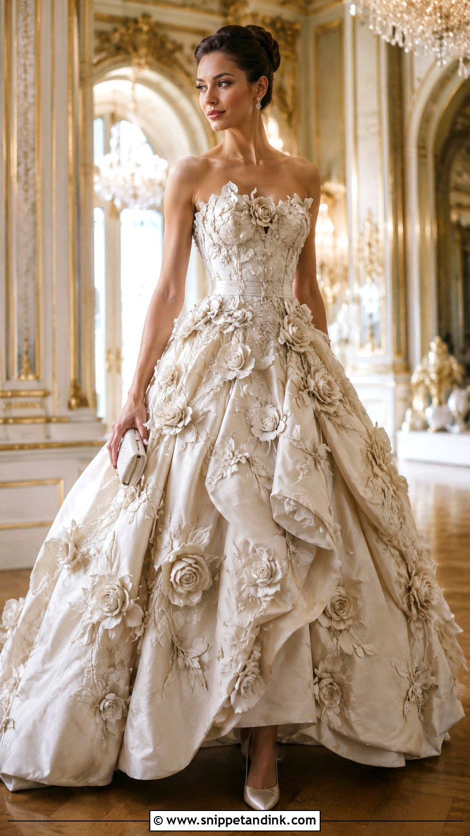 Ann Lowe Fabric Flower Ball Gown - Snippet and Ink - 20 Ann Lowe Dresses