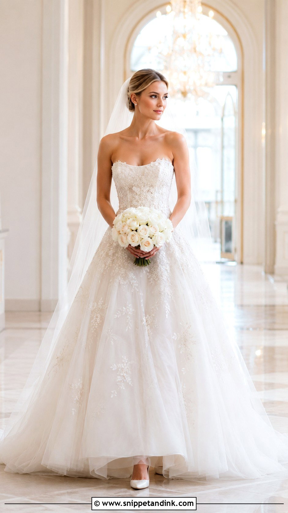 Anne Barge Beaded Tulle Wedding Dress - Snippet and Ink - 20 Anne Barge Wedding Dress Ideas