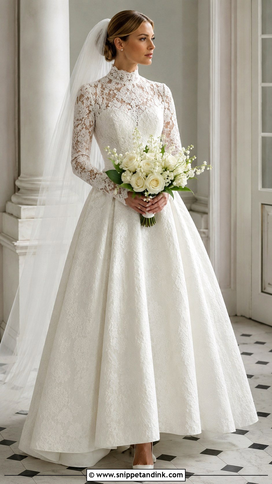Anne Barge High Neck Lace Wedding Dress - Snippet and Ink - 20 Anne Barge Ideas