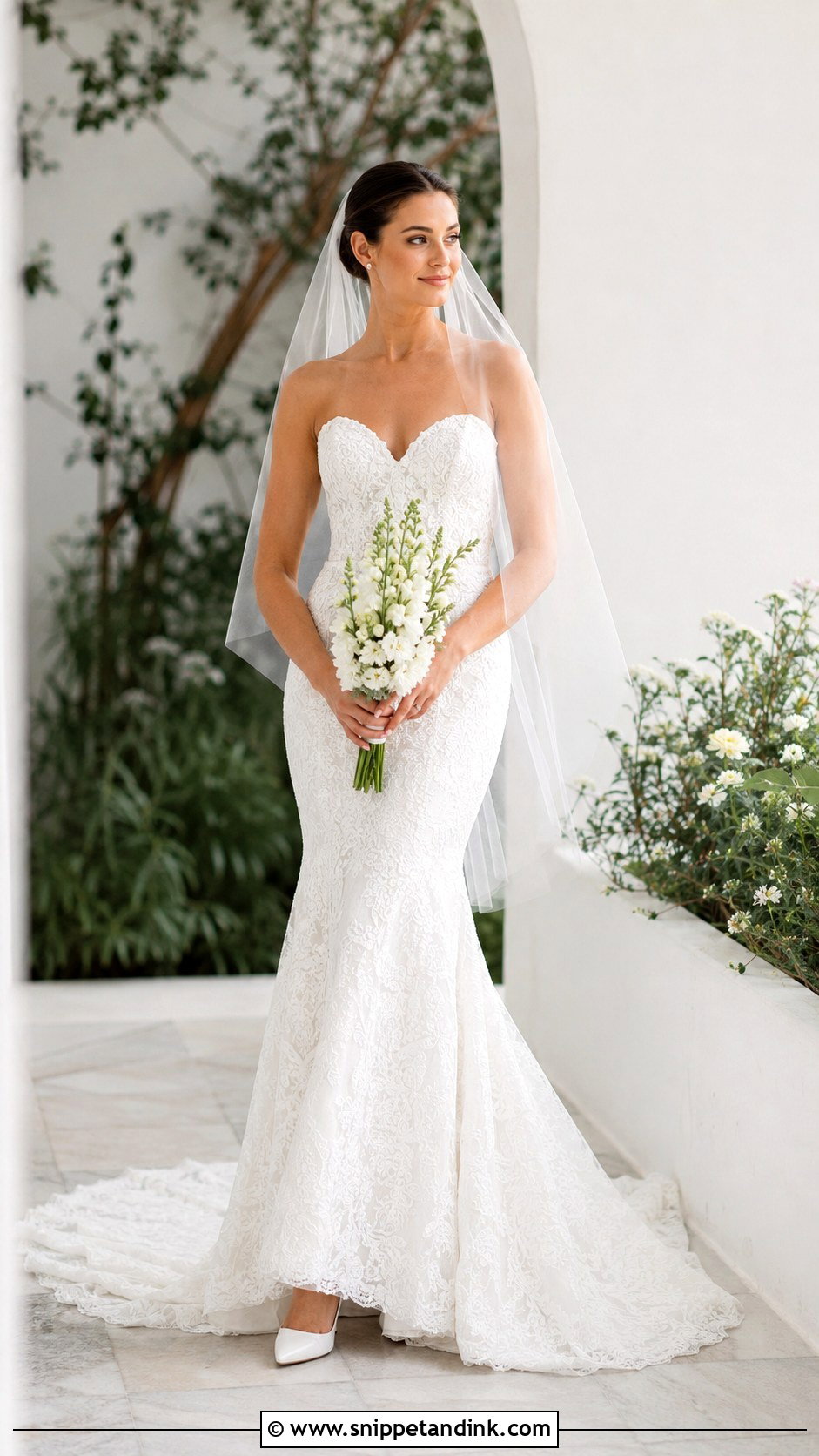 Anne Barge Lace Fit And Flare Wedding Dress - Snippet and Ink - 20 Anne Barge Wedding Dress Ideas