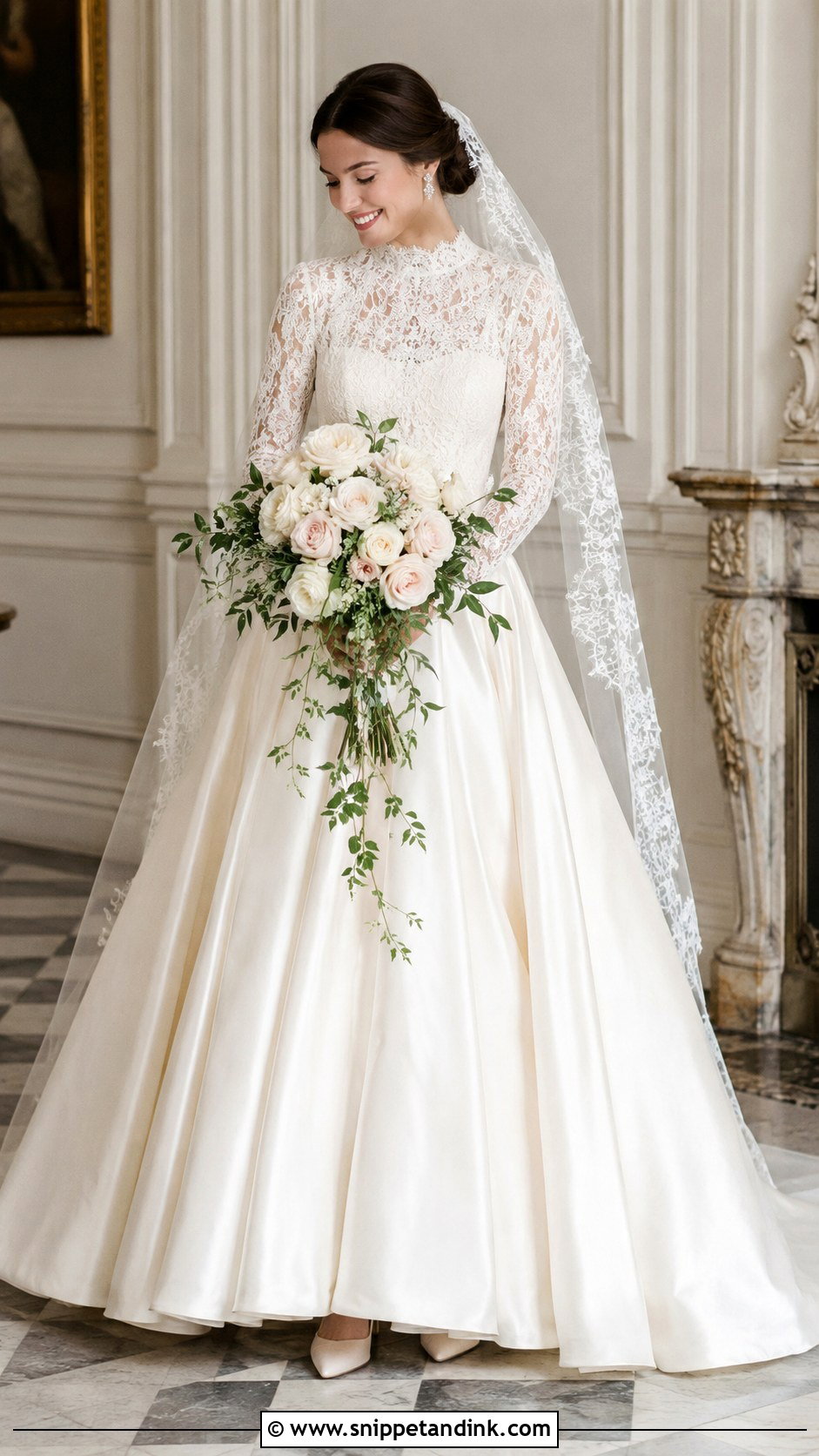 Anne Barge Lace Long Sleeve Ball Gown - Snippet and Ink - 20 Anne Barge Ideas
