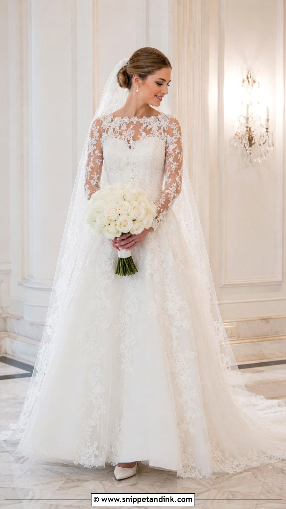 Anne Barge Long Sleeve Lace Wedding Dress - Snippet and Ink - 20 Anne Barge Wedding Dress Ideas