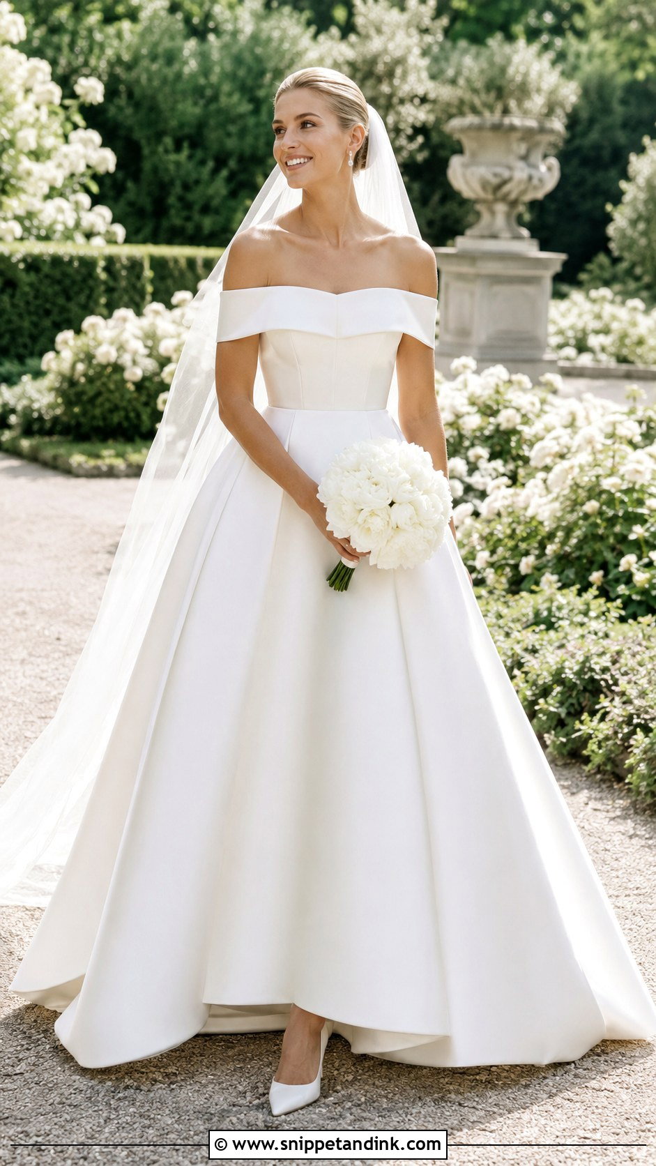Anne Barge Off The Shoulder Wedding Dress - Snippet and Ink - 20 Anne Barge Wedding Dress Ideas