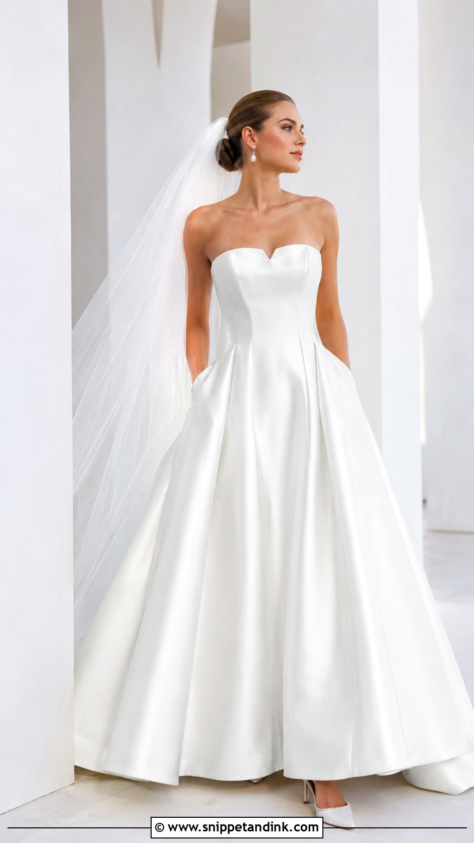 Anne Barge Satin Wedding Dress - Snippet and Ink - 20 Anne Barge Wedding Dress Ideas