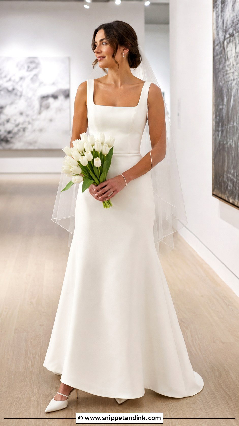 Anne Barge Square Neck Wedding Dress - Snippet and Ink - 20 Anne Barge Ideas