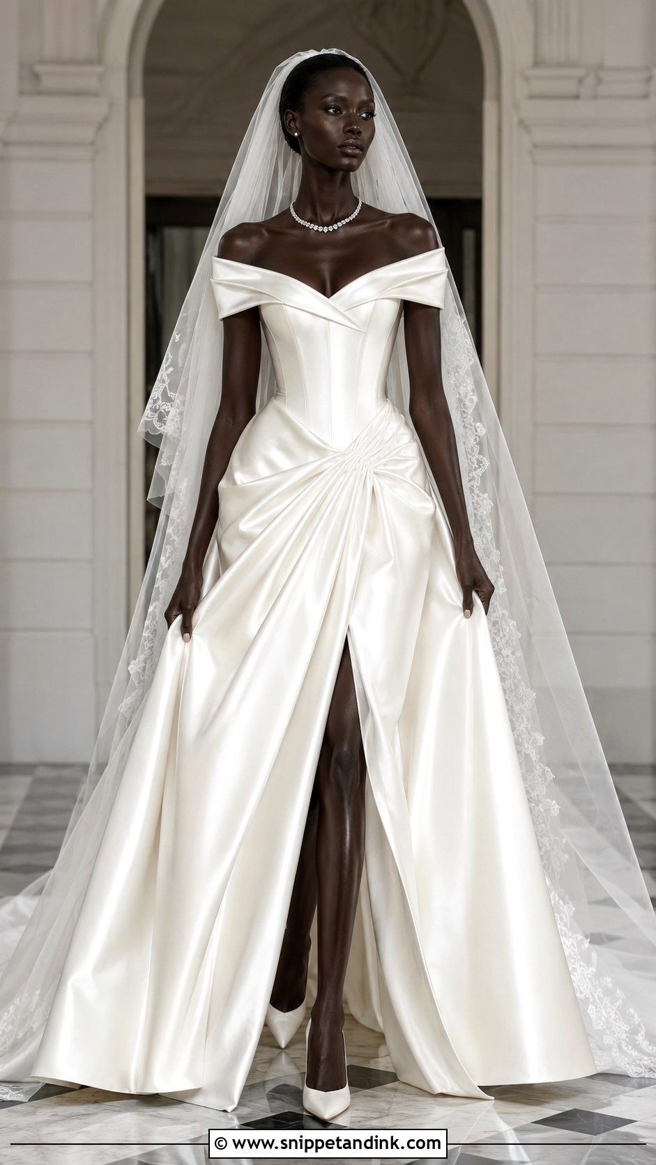 Anok Yai Basque Waist Wedding Dress - Snippet and Ink - 20 Anok Yai Wedding Dress Ideas