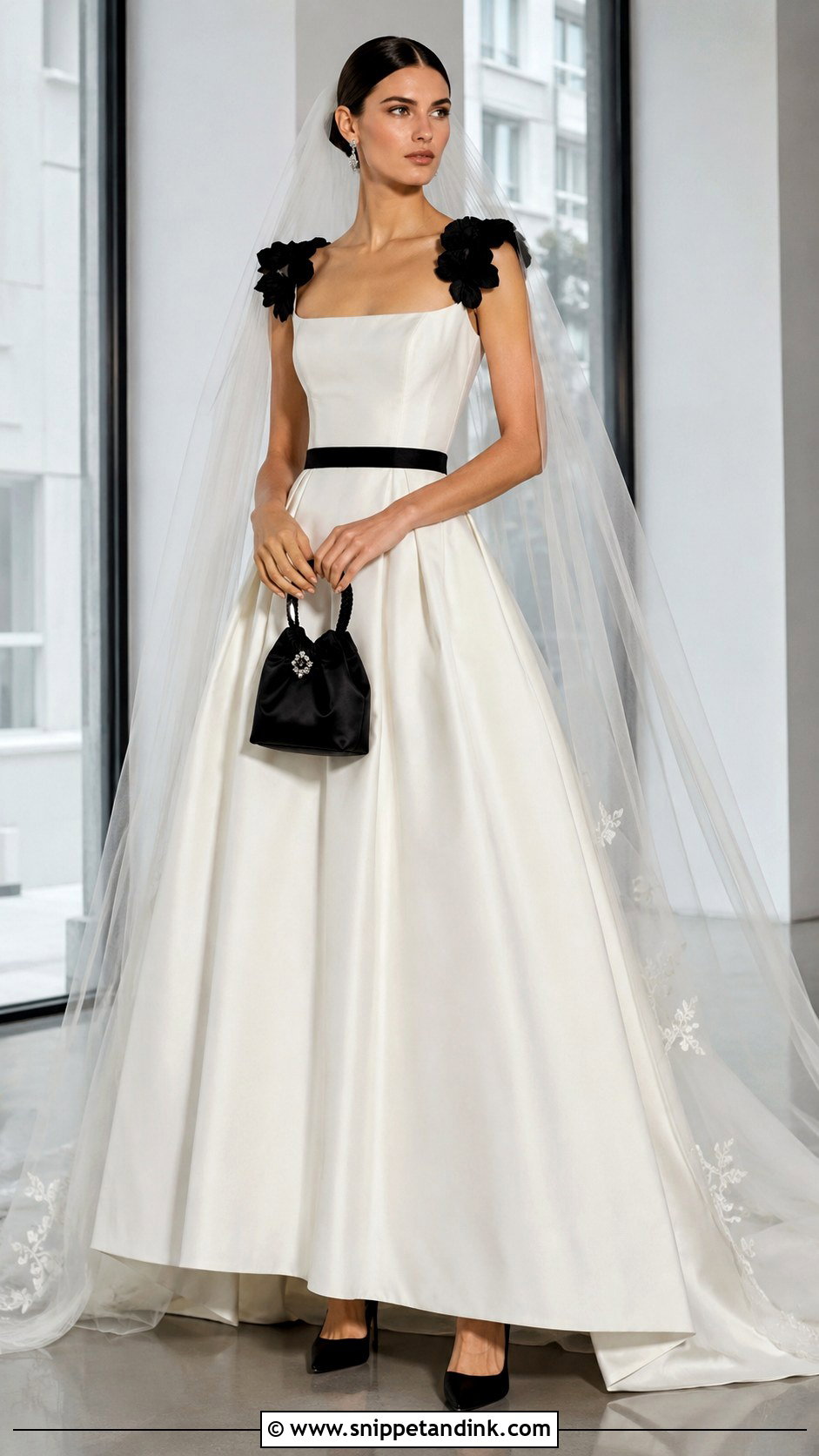 Anok Yai Black And White Wedding Dress - Snippet and Ink - 20 Anok Yai Wedding Dress Ideas