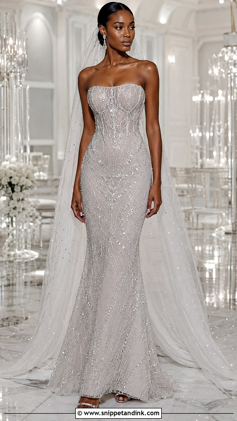 Anok Yai Crystal Wedding Dress - Snippet and Ink - 20 Anok Yai Wedding Dress Ideas
