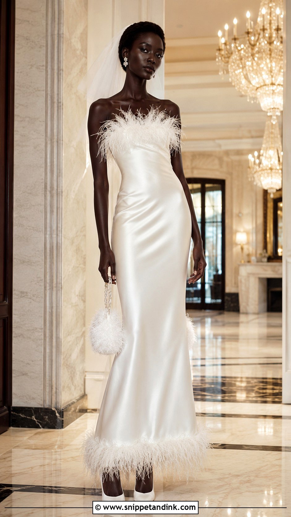 Anok Yai Feather Wedding Dress - Snippet and Ink - 20 Anok Yai Wedding Dress Ideas
