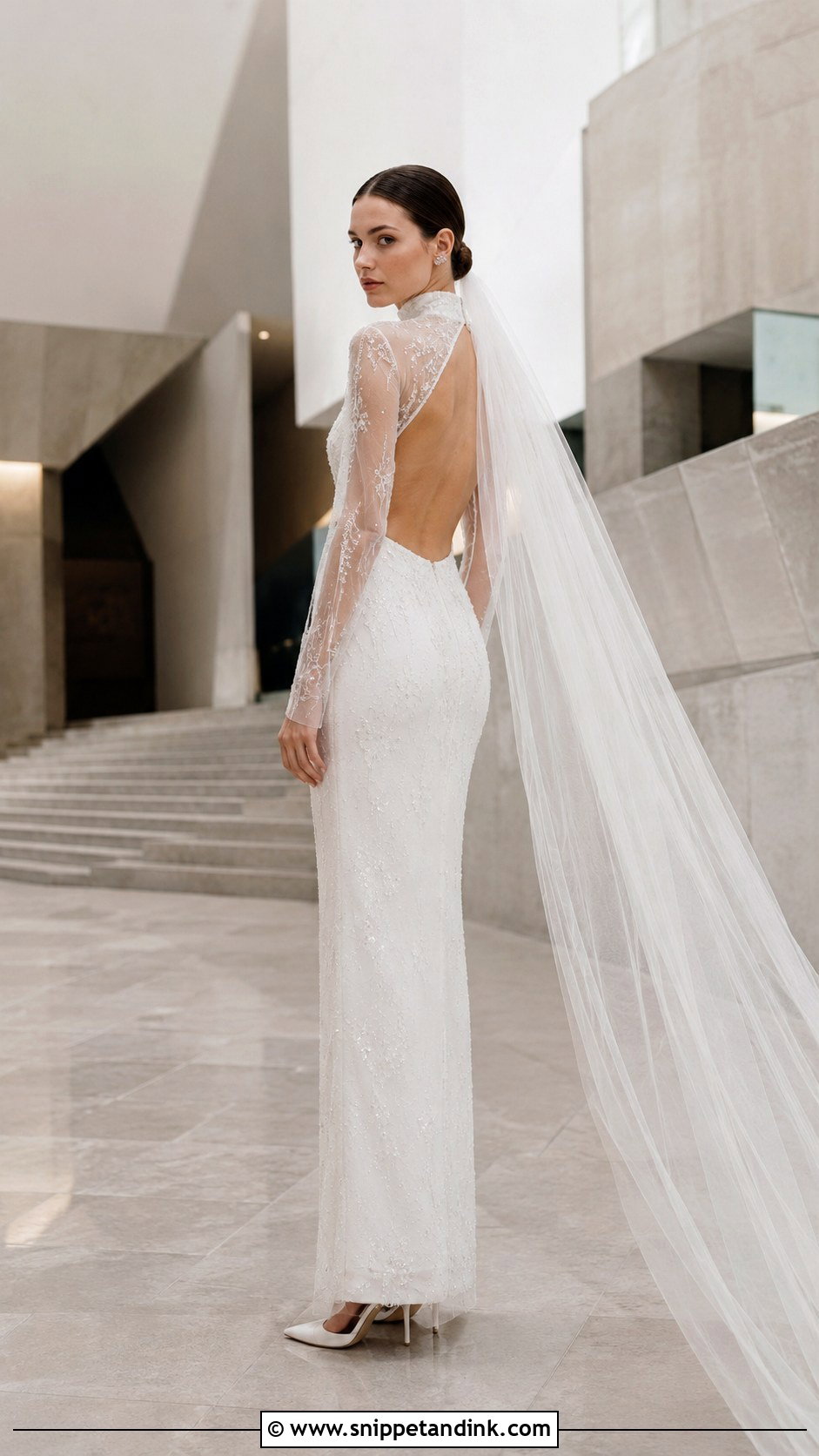 Anok Yai High Neck Wedding Dress - Snippet and Ink - 20 Anok Yai Wedding Dress Ideas