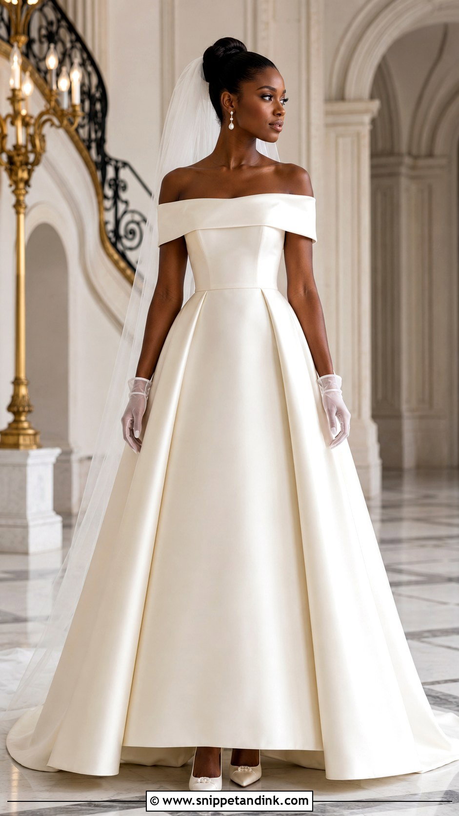 Anok Yai Off Shoulder Wedding Dress - Snippet and Ink - 20 Anok Yai Wedding Dress Ideas