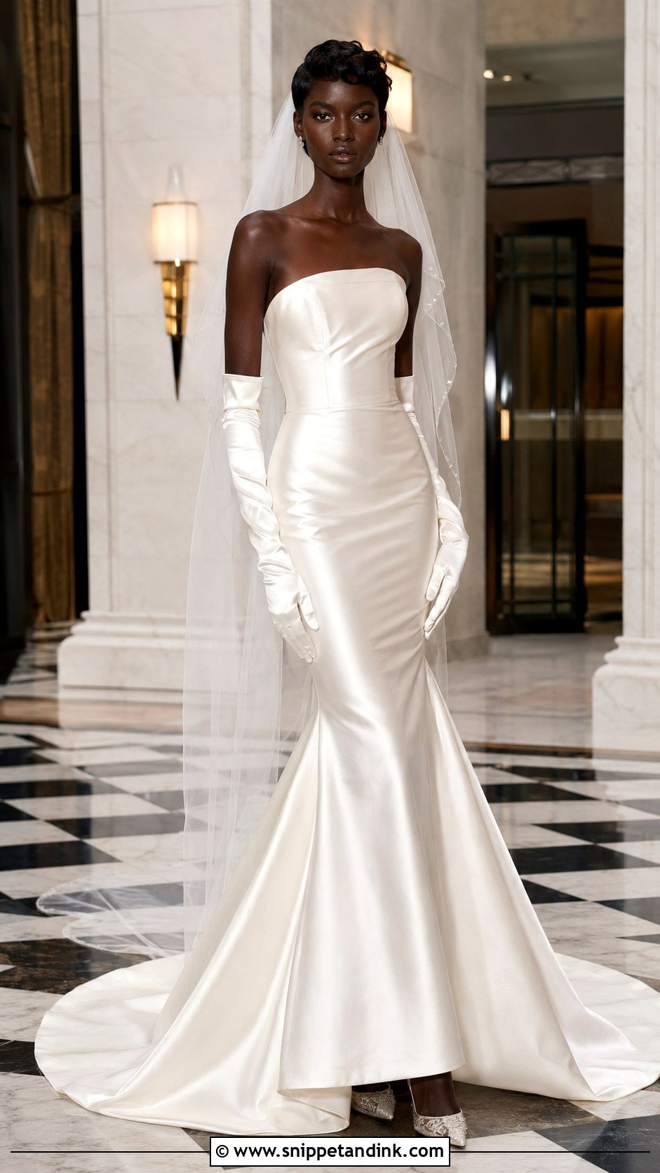 Anok Yai Satin Mermaid Wedding Dress - Snippet and Ink - 20 Anok Yai Wedding Dress Ideas