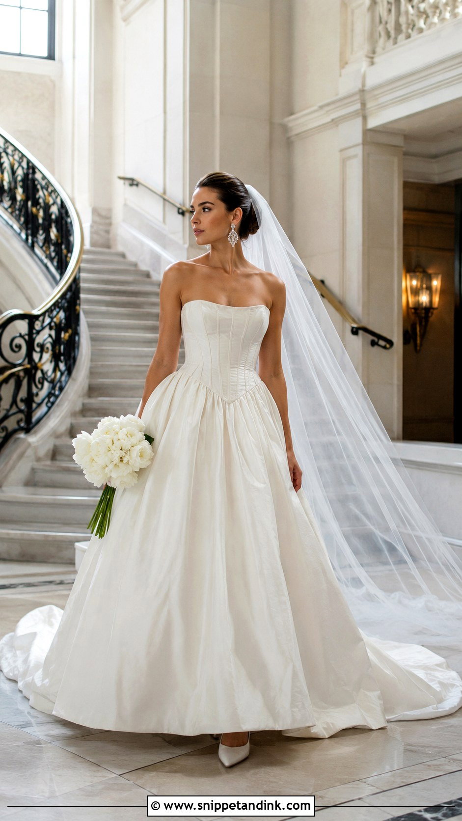 Anthropologie Bridal Basque Waist Gown - Snippet and Ink - 20 Anthropologie Bridal Ideas