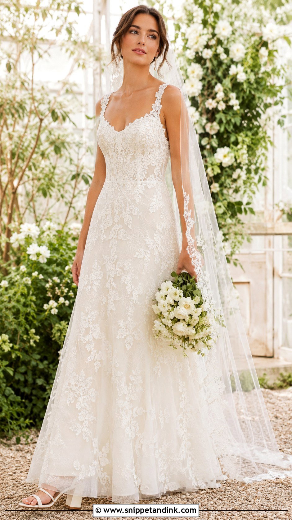 Anthropologie Bridal Lace A Line Gown - Snippet and Ink - 20 Anthropologie Bridal Ideas