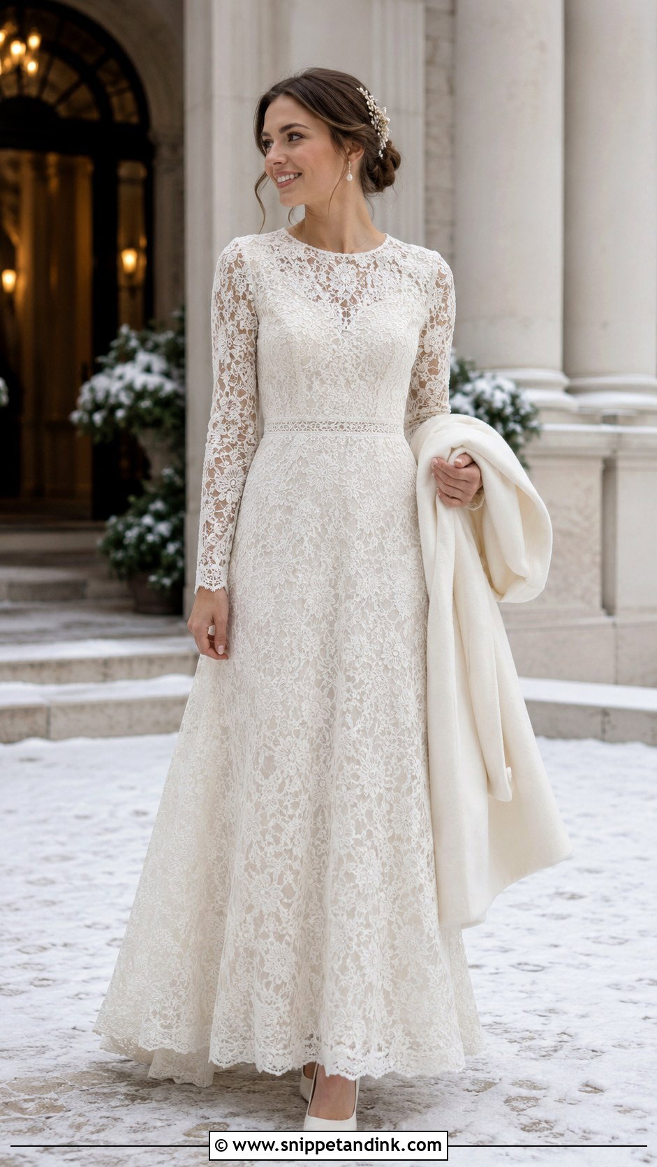 Anthropologie Bridal Long Sleeve Lace Gown - Snippet and Ink - 20 Anthropologie Bridal Ideas