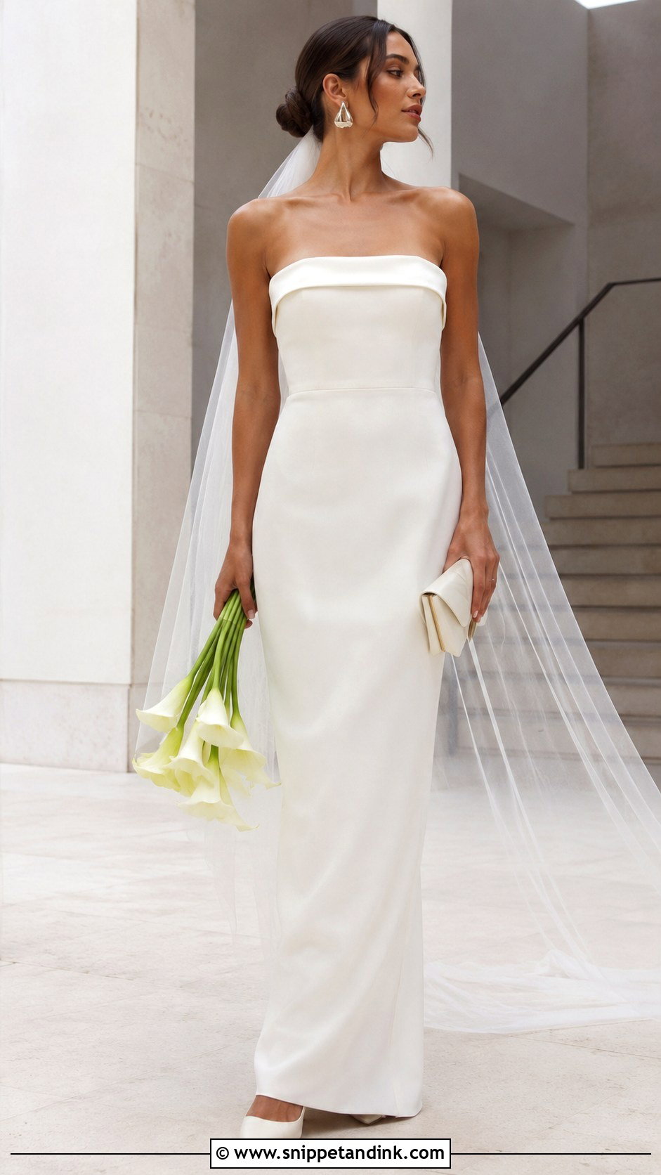 Anthropologie Minimalist Column Wedding Dress - Snippet and Ink - 20 Anthropology Wedding Dress Ideas