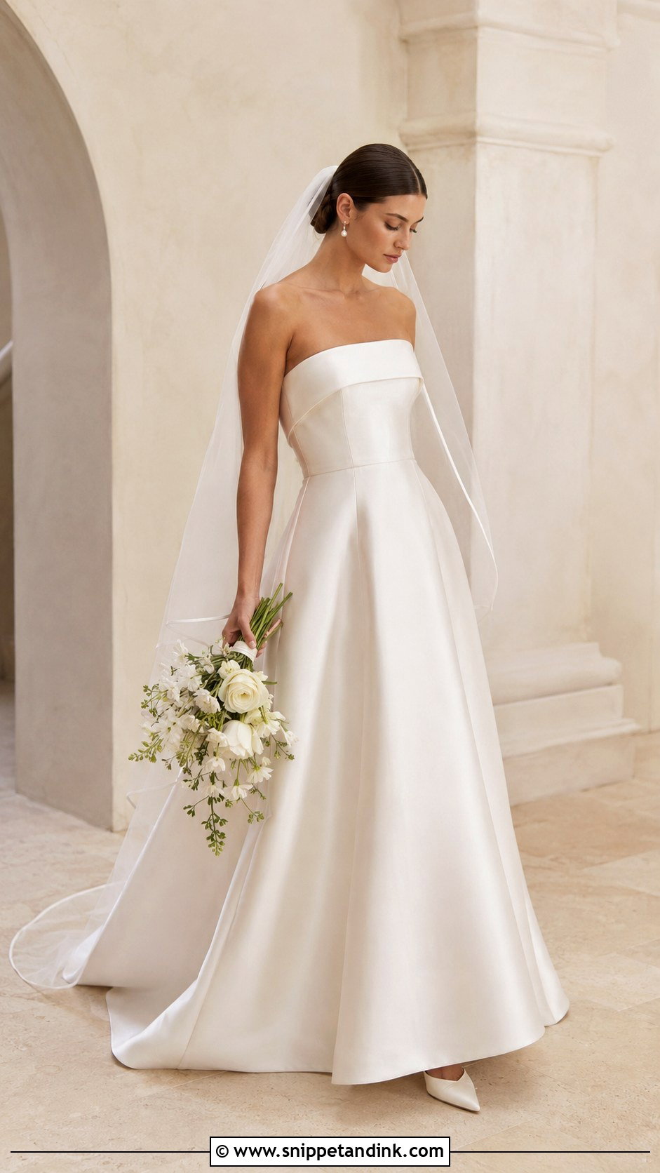 Anthropologie Strapless Satin Wedding Dress - Snippet and Ink - 20 Anthropology Wedding Dress Ideas