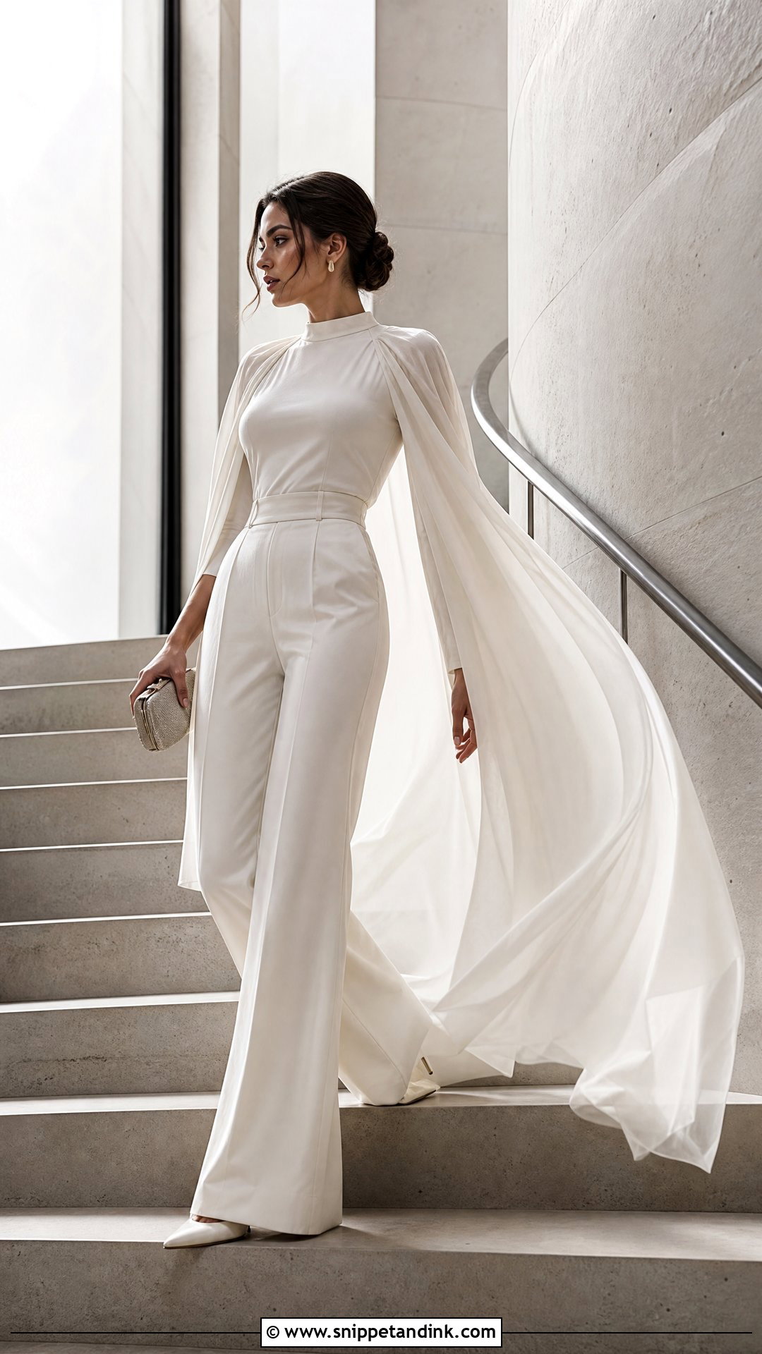 Anti Bride Cape And Trousers Outfit - Snippet and Ink - 20 The Anti Bride Ideas