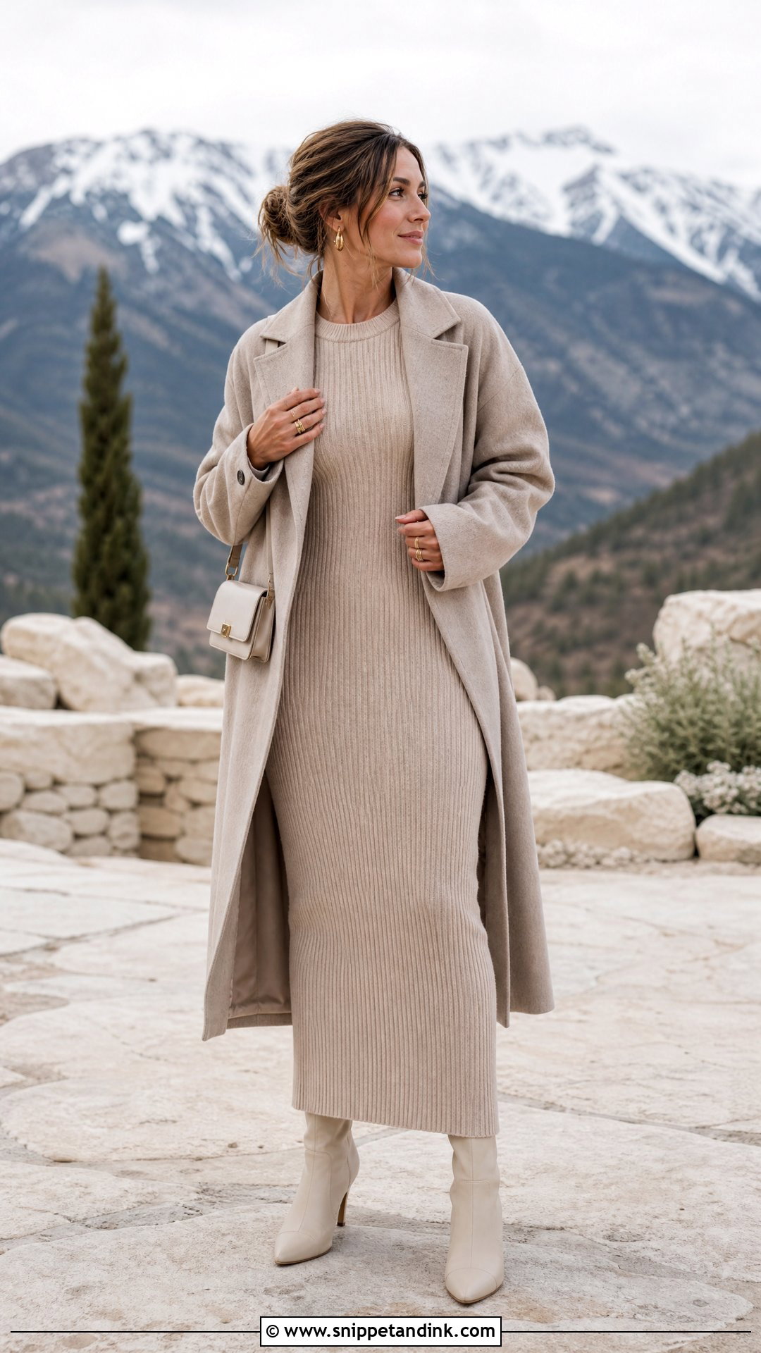 Anti Bride Knit Dress And Boots Outfit - Snippet and Ink - 20 The Anti Bride Ideas
