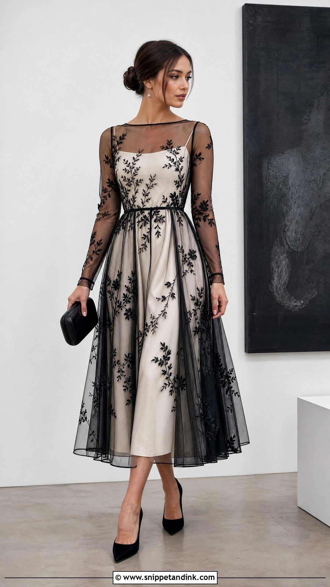 Anti Bride Sheer Overlay Dress Outfit - Snippet and Ink - 20 The Anti Bride Ideas