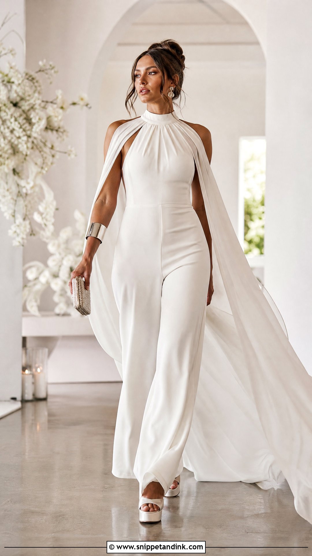 Anti Bride Wide Leg Jumpsuit Outfit - Snippet and Ink - 20 The Anti Bride Ideas