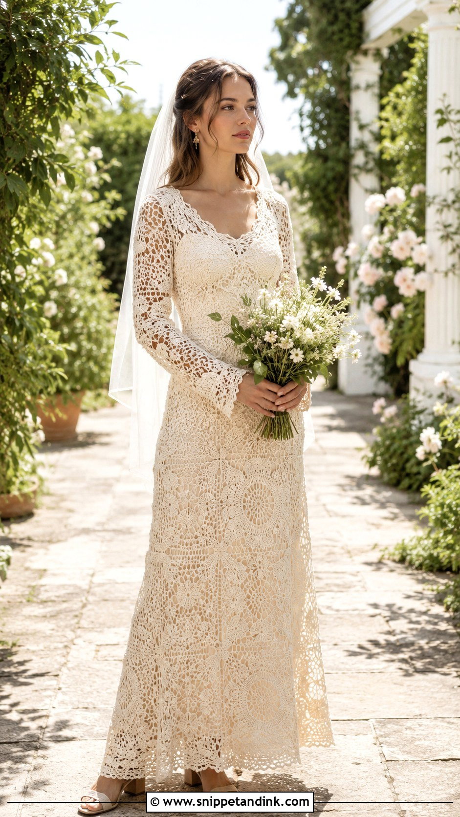 Antique Crochet Old Wedding Dress - Snippet and Ink - 25 Old Wedding Dresses