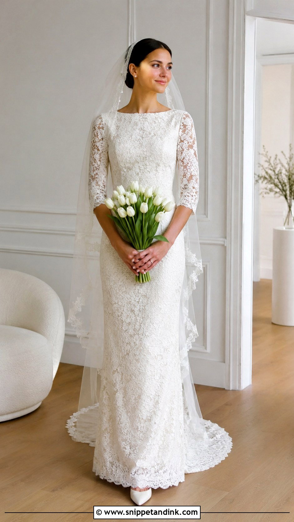 Antique Lace Sheath Wedding Dress - Snippet and Ink - 20 Antique Lace Wedding Dress Ideas