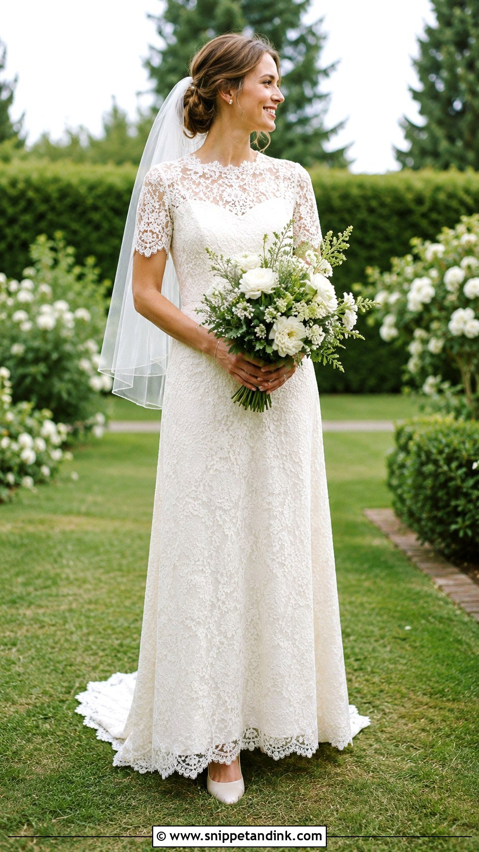 Antique Lace Wedding Dress For Outdoor Wedding - Snippet and Ink - 20 Antique Lace Wedding Dress Ideas