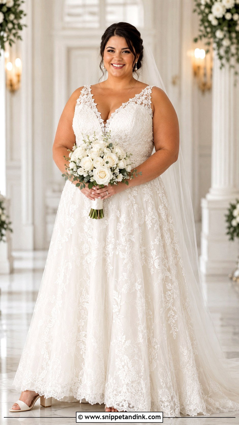 Antique Lace Wedding Dress For Plus Size Brides - Snippet and Ink - 20 Antique Lace Wedding Dress Ideas