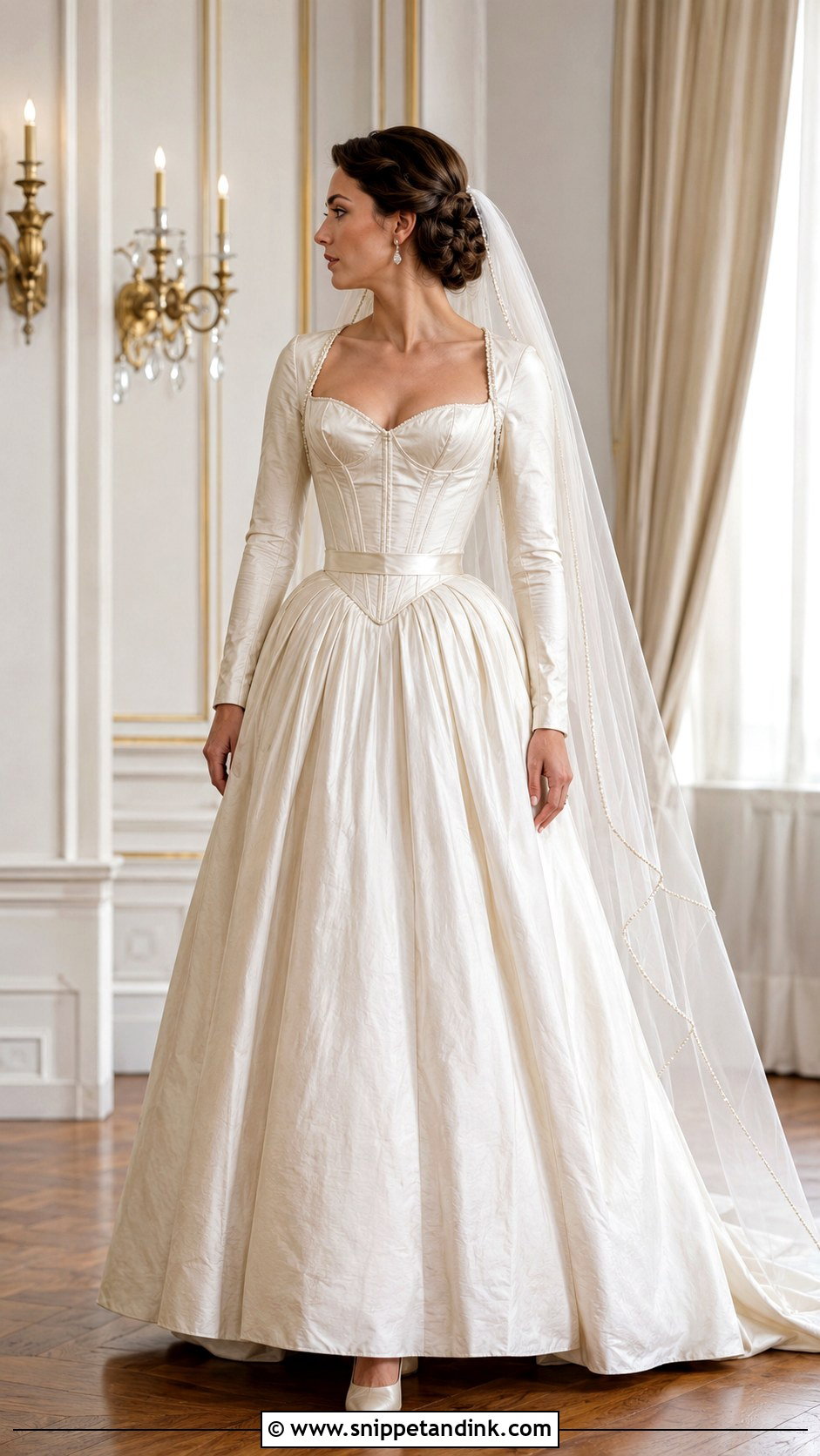 Antique Wedding Dress With Corset Bodice - Snippet and Ink - 20 Antique Wedding Dresses